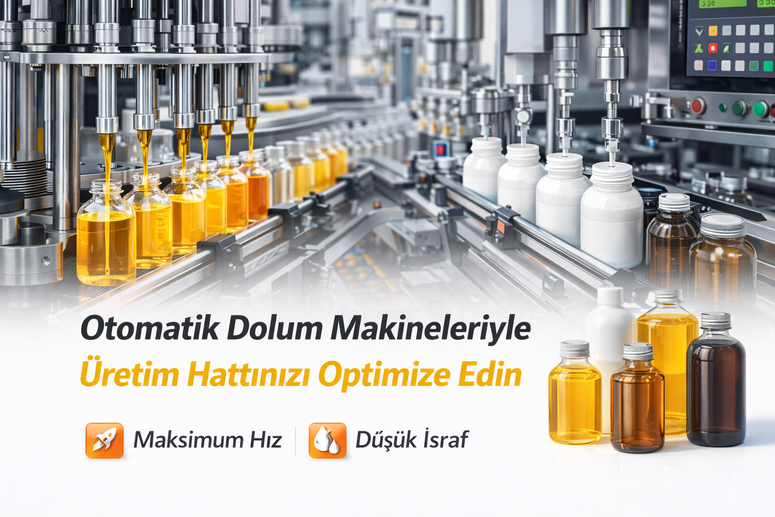 Otomatik Dolum Makineleriyle Üretim Hattında Hız, Hassasiyet ve Standart Kalite