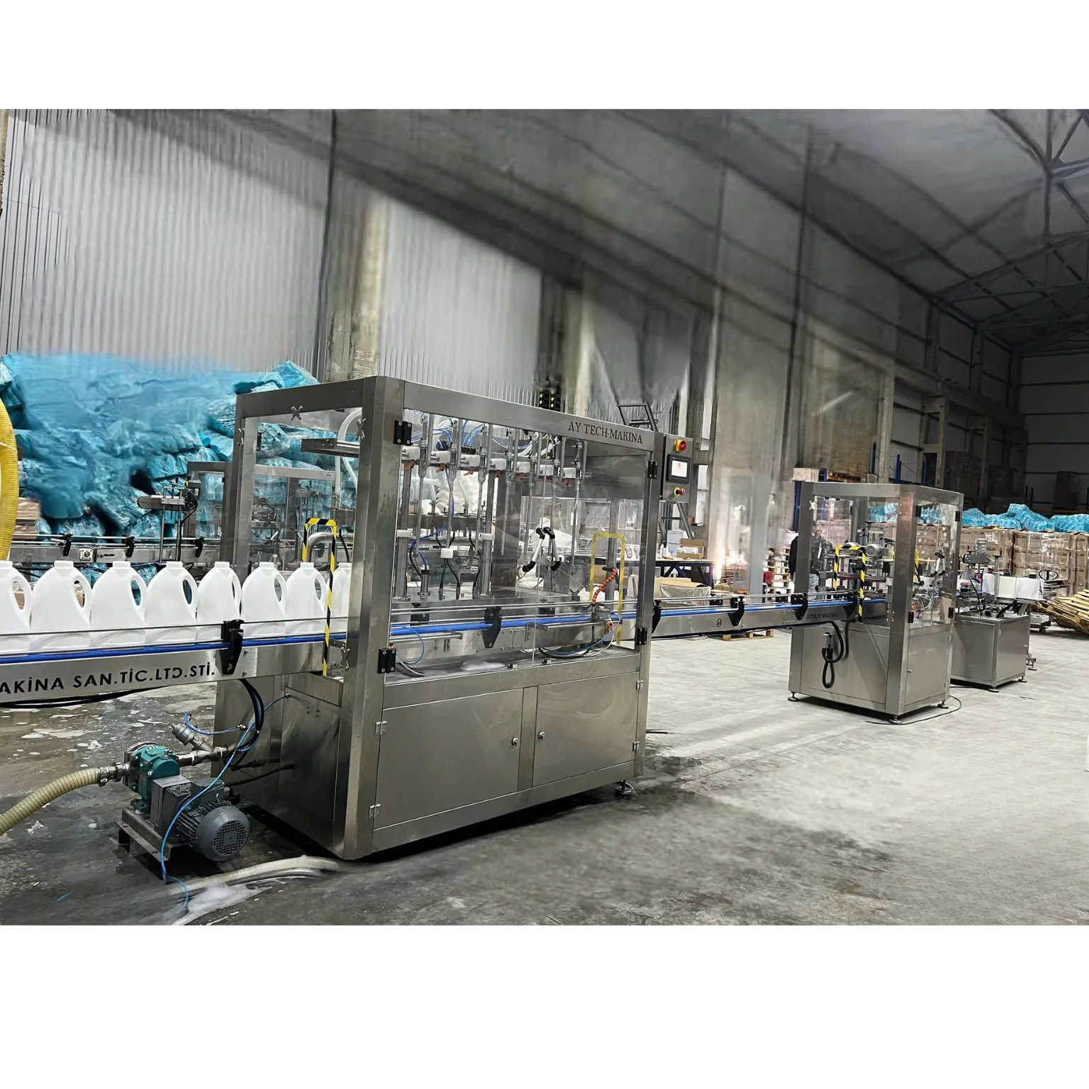 8 Nozullu Flowmetreli Dolum Hattı